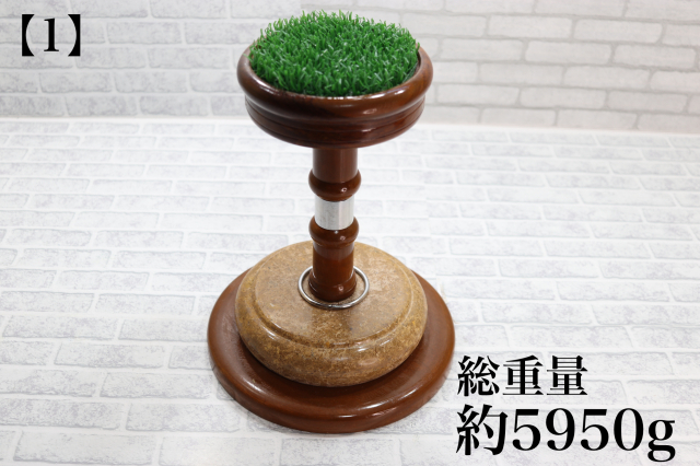 極 中型猛禽パーチ、ファルコンブロックMサイズ 餌皿付き（屋内