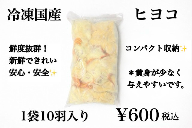 冷凍　国産　新鮮な　ヒヨコ1袋10羽入り　