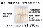 冷凍　個別袋　アダルトマウスＭサイズ　10匹入り