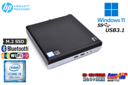 ミニPC Wi-Fi Bluetooth 中古パソコン HP ProDesk 400 G4 DM 第8世代 6コア Core i5 8500T メモリ8G m.2SSD256G Windows11