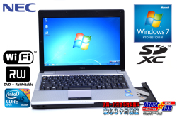マルチ搭載 中古ノートPC NEC VersaPro VK13M/BB-B Core i5 560UM (1.33GHz) メモリ4G HDD320G WiFi Windows7 32bit