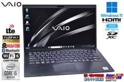 セール!! Wi-Fi6 SIMフリー VAIO Pro PK VJPK13C12N Core i5 1035G1 M.2SSD256G メモリ8G 14.0型 FHD USBType-C Webカメラ Windows11