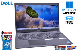 ノートパソコン 15.6型 DELL Latitude 3510 Celeron 5205U m.2SSD256G HDD500G メモリ8G Wi-Fi USBType-C Webカメラ Windows11