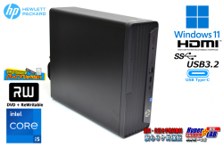 第12世代 メモリ16G 中古パソコン HP ProDesk 400 G9 SFF Core i5 12500 M.2SSD256G HDD1TB USB3.1Type-C マルチ Windows11