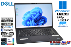 顔認証 Wi-Fi6E 13.3型 DELL Latitude 7340 第13世代 10コア12スレッド Core i7 1365U メモリ16G M.2SSD512G Thunderbolt4 Webカメラ Windows11