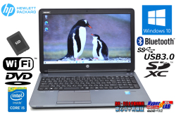 中古ノートパソコン HP ProBook 650 G1 Core i5 4210M メモリ8GB 新品SSD128G Wi-Fi DVD Bluetooth Windows10