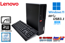 Windows11 新品SSD512G 中古デスクトップ レノボ ThinkCentre M720s 第8世代 Corei5 8400 メモリ8G マルチ USBType-C