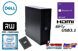 デスクトップ 中古パソコン DELL OPTIPLEX 3060 SF 第8世代 Core i5 8500 メモリ8G 新品SSD256G HDMI USB3.1 Windows10 リカバリ付