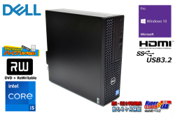 第12世代 メモリ16G 中古パソコン DELL OPTIPLEX 3000 SF Core i5 12600 M.2SSD256B HDD1TB マルチ Windows10