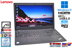 新品SSD512G メモリ16G  Lenovo ThinkPad L580 Core i5 8250U Windows11 Webカメラ Wi-Fi USBType-C