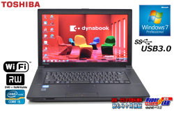 美品 Windows7 64bit 東芝 中古ノートパソコン dynabook Satellite B553/J Core i5 3230M メモリ4G HDD320G マルチ Wi-Fi