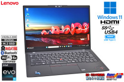 Wi-Fi6E 14.0型 Lenovo ThinkPad X1 Carbon Gen10 第12世代 Core i5 1235U M.2SSD256G メモリ8G USB4 Windows11