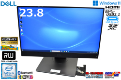 23.8型 フルHD 液晶一体型 DELL Optiplex 7460 AIO Core i5 8500 m.2SSD256G HDD500G メモリ8GB Wi-Fi Bluetooth マルチ Windows11