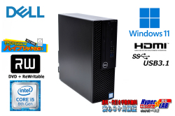 Windows11 中古パソコン DELL OPTIPLEX 3060 SF 第8世代 Core i5 8500 メモリ16G M.2SSD512G HDD1TB HDMI USB3.1