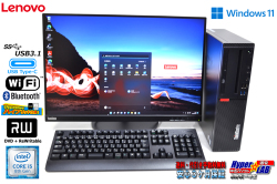 Windows11 24型液晶セット Lenovo ThinkCentre M720s Corei5 8400 新品SSD256GB HDD500GB Wi-Fi+Bluetooth USBType-C
