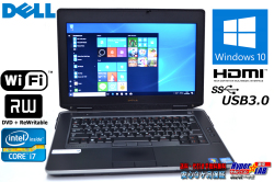 堅牢ノートパソコン Windows10 64bit DELL Latitude E6430 ATG Core i7-3540M (3.00GHz) メモリ4G マルチ WiFi USB3.0