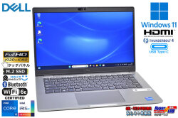 タッチパネル フルHD Wi-Fi6E DELL Latitude 5340 メモリ16G 第13世代 Core i5 1345U M.2SSD256G 顔認証 Webカメラ Windows11