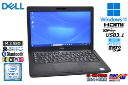 顔認証 Webカメラ 12.5型 DELL Latitude 5290 Core i5 8250U M.2SSD256G メモリ8G Wi-Fi USBType-C Windows11