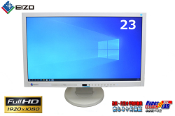 中古 ナナオ 液晶ディスプレイ 23w EIZO EV2313W フルHD (1,980x1,080) D-sub15pin DVI DisplayPort