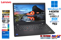 Wi-Fi6 フルHD Lenovo ThinkPad L15 Gen2 第11世代 Core i7 1165G7 メモリ16G m.2SSD512G Webカメラ USBType-C Windows11