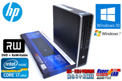 中古パソコン HP 8200 Elite US Core i7 2600s （2.80GHz) Windows10 メモリ4G HDD320GB DVDマルチ 小型PC Win7リカバリ