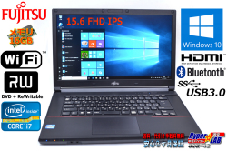メモリ16GB 中古ノートパソコン IPS フルHD 富士通 LIFEBOOK A743/G Core i7 3540M(3.00GHz) Windows10 マルチ WiFi USB3.0