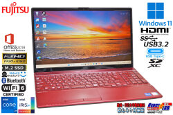 Office2019 メモリ32G Blu-ray フルHD 富士通 LIFEBOOK AH77/E3 Core i7 1165G7 IrisXe M.2SSD1TB 顔認証 カメラ Wi-Fi6 USBType-C Windows11