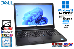 ノートパソコン 中古 DELL Latitude 5590 第8世代 Core i5 8250U 新品SSD512G メモリ8G Wi-Fi USBType-C Windows11