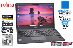 訳あり フルHD 顔認証 Wi-Fi6 富士通 LIFEBOOK U9310/D 第10世代 Core i7 10610U メモリ16G M.2SSD256G Webカメラ USB3.2Type-C Windows11