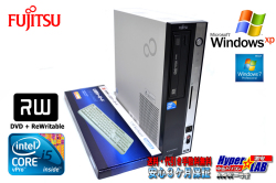 WindowsXP 中古パソコン 富士通 ESPRIMO D750/A Core i5 650(3.2GHz) メモリ4G HDD320GB DVDマルチ 新品キーボード XP/7リカバリ付