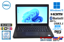 訳あり DELL Latitude 5290 Windows11 第8世代 Core i7 8650U メモリ8G M.2SSD128G USBType-C Wi-Fi(ac) Bluetooth