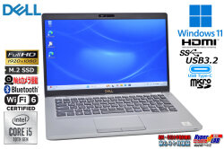 フルHD 14.0型 Wi-Fi6 DELL Latitude 5410 Core i5 10310U M.2SSD256G メモリ8G Webカメラ USBType-C Windows11