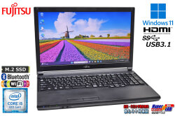 15.6型 ノートパソコン 富士通 LIFEBOOK A579/B Core i5 8365U メモリ8G m.2SSD128G Wi-Fi Bluetooth HDMI Windows11