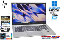 Wi-Fi6 顔認証 フルHD HP EliteBook 830 G8 Core i7 1165G7 IrisXe メモリ16G m.2SSD512G USB4Type-C Webカメラ Windows11