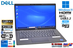 メモリ32G フルHD Wi-Fi6 DELL Latitude 7320 第11世代 Core i7 1185G7 M.2SSD512G 顔認証 Webカメラ USBType-C Windows11