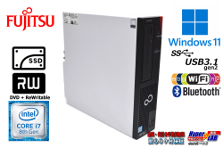 Wi-Fi Bluetooth メモリ16G 新品SSD1TB 富士通 ESPRIMO D958/T 6コア12スレッド Core i7 8700 マルチ Windows11