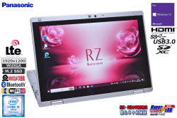 740H SIMフリー 2-in-1 10.1型 Panasonic Let's note RZ6 Core i5-7Y57 m.2SSD256G メモリ8G Webカメラ Wi-Fi Windows10
