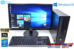 23.6wフルHD液晶セット 中古パソコン HP ProDesk 600 G1 SFF Core i5-4590 (3.30GHz) Windows10 64bit メモリ8G USB3.0 マルチ