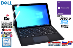 LTE 12.3型 WUXGA+ タブレット DELL Latitude 5285 2-in-1 Core i5 7200U M.2SSD256G メモリ8G 両面カメラ Wi-Fi USBType-C Windows10