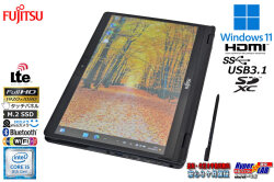 訳あり 2-in-1 SIMフリー 顔認証 富士通 LIFEBOOK U939X/A Core i5 8365U 13.3型 FHD タッチ メモリ8G M.2SSD256G Webカメラ Wi-Fi Type-C Windows11
