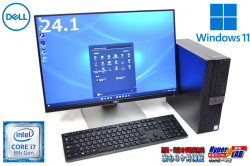 24.1WUXGA液晶セット メモリ16G DELL OPTIPLEX 5060 SF Core i7 8700 M.2SSD256G HDD2TB Wi-Fi マルチ USBType-C Windows11