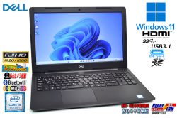 フルHD Windows11 DELL Latitude 3590 Core i5 8250U m.2SSD256GB HDD500G メモリ8G Webカメラ Wi-Fi USBType-C