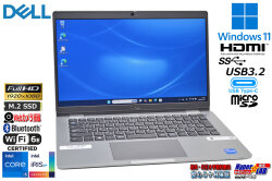 DELL Latitude 5330 フルHD Wi-Fi6E 第12世代 Core i5 1245U IrisXe M.2SSD256G メモリ8G Webカメラ USB4Type-C Windows11