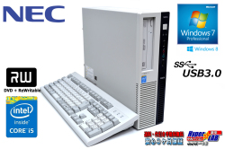 Windows7 32bit 中古パソコン NEC Mate MK32M/L-H Core i5 4570 (3.20GHz) メモリ4G マルチ USB3.0 Windows8.1