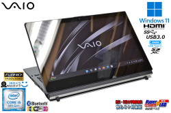 タブレットPC 12.5型 フルHD VAIO Pro PA VJPA11C13N Core i7 8500Y メモリ16G M.2SSD128G Wi-Fi Webカメラ Windows11