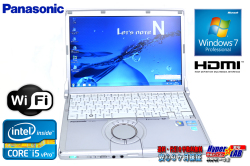 パナソニック ノートパソコン Let's note N10 Core i5 2520M(2.50GHz) メモリ4G WiFi Windows7 64bit