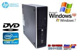 WindowsXP 中古パソコン HP 8200 Elite SF Core i5 2400（3.10GHｚ） メモリ4G HDD250GB DVD Windows7リカバリ付