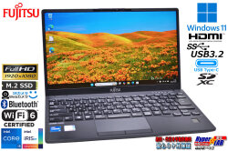 セール！ FHD 顔認証 Wi-Fi6 モバイル 富士通 LIFEBOOK U9311/F Core i5 1145G7 IrisXe M.2SSD256G メモリ8G Windows11