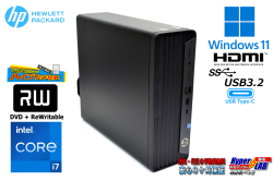 第12世代 12コア20スレッド HP ProDesk 400 G9 SFF Core i7 12700 メモリ16G M.2SSD512G HDD3TB Type-C マルチ Windows11