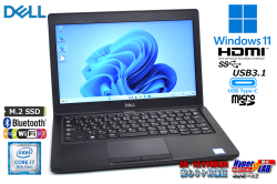 訳あり DELL Latitude 5290 第8世代 Core i7 8650U メモリ8G M.2SSD256G Wi-Fi USBType-C Windows11